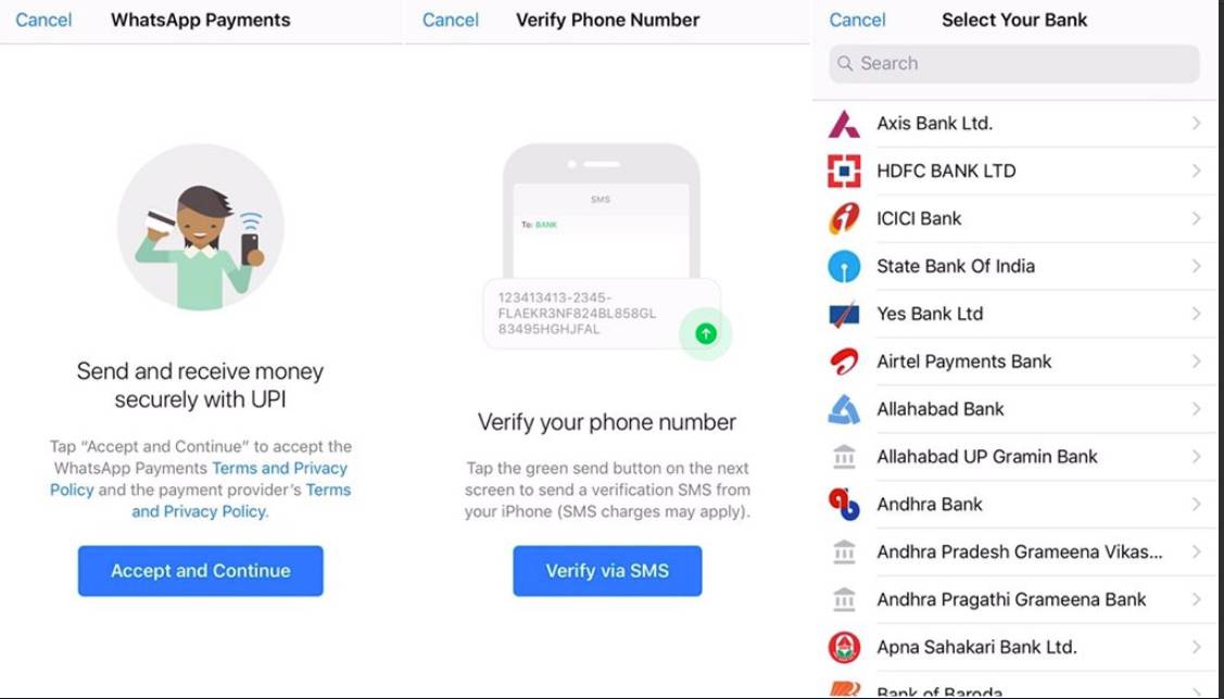 WhatsApp payment feature